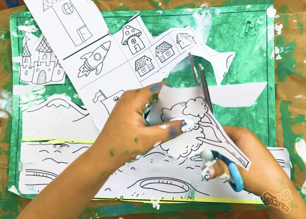 Guided Activities - kids crafting fox puppet