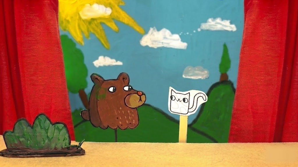 A stick puppet craft by The Catbears