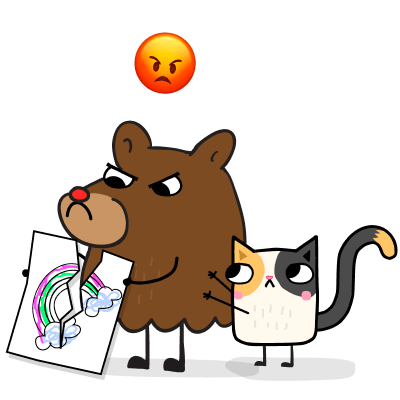The Catbears - Bear is really upset