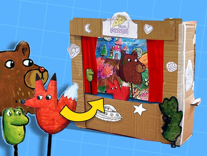 תמונת תצוגה מקדימה של שיעור תאטרון בובות מקרטון